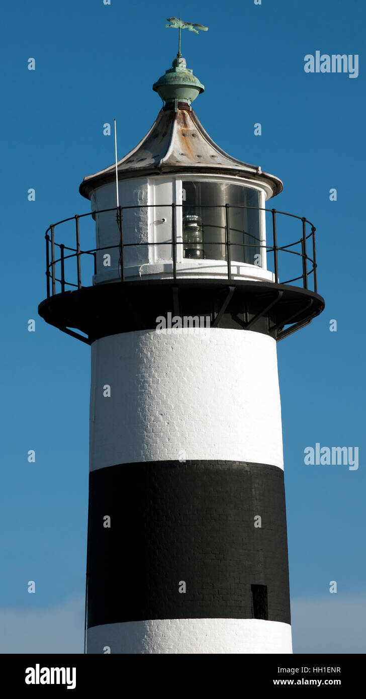 Southsea faro, a Southsea Castle, Portsmouth, Hampshire, Inghilterra, Regno Unito Foto Stock