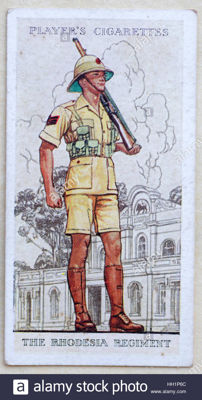 La Rhodesia reggimento in uniforme Foto Stock
