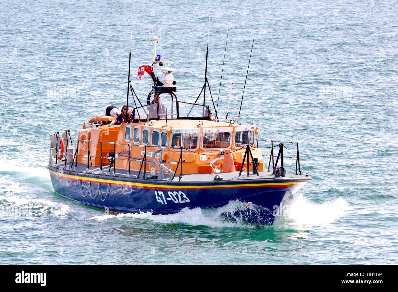 RNLI scialuppa di salvataggio a Bournemouth Foto Stock