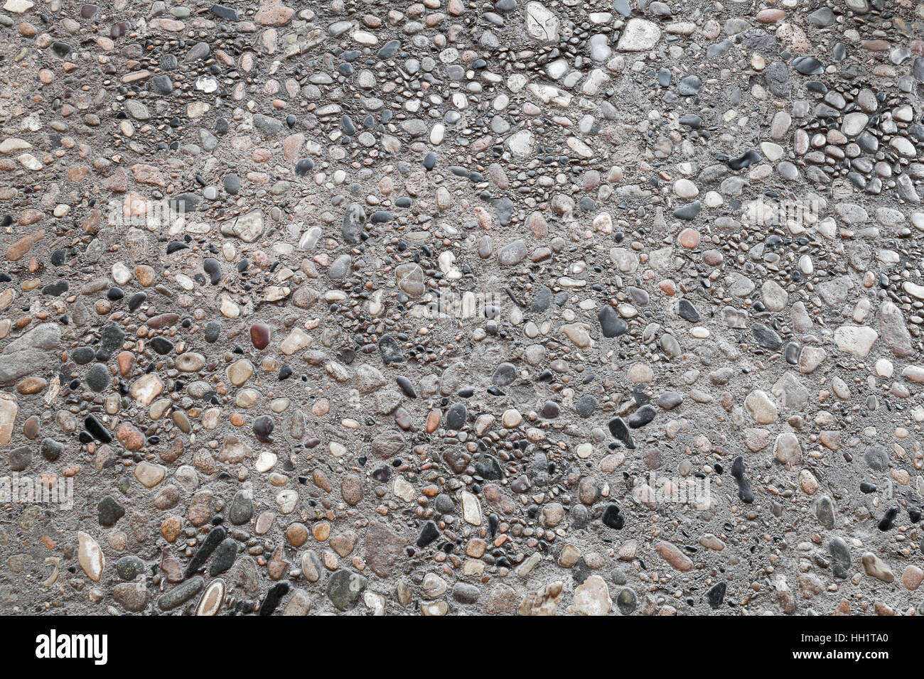 La pietra antica pavimentazione stradale, sfondo piatto texture foto Foto Stock