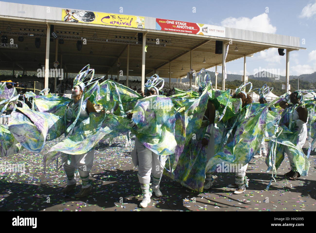 Carnevale a Trinidad presso la Queen park Savannah.. Foto Stock