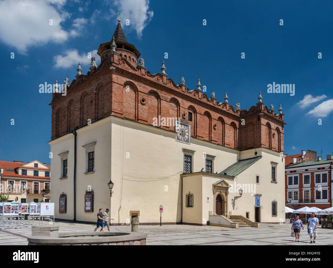 Town Hall, XV-XVI secolo, in stile gotico-rinascimentale, museo a Tarnow, Malopolska, Polonia Foto Stock