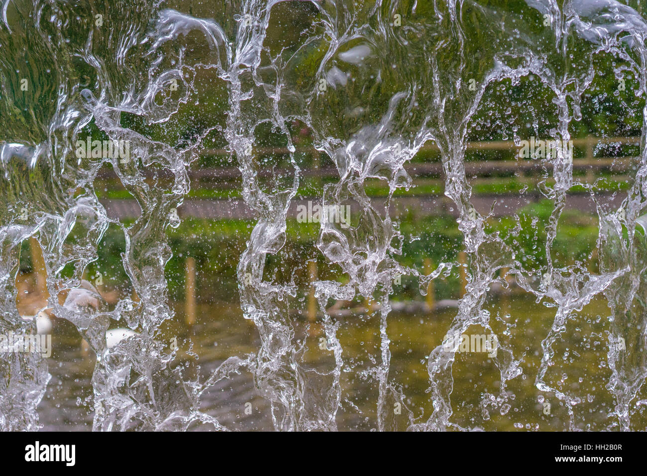 Muro d'acqua Foto Stock