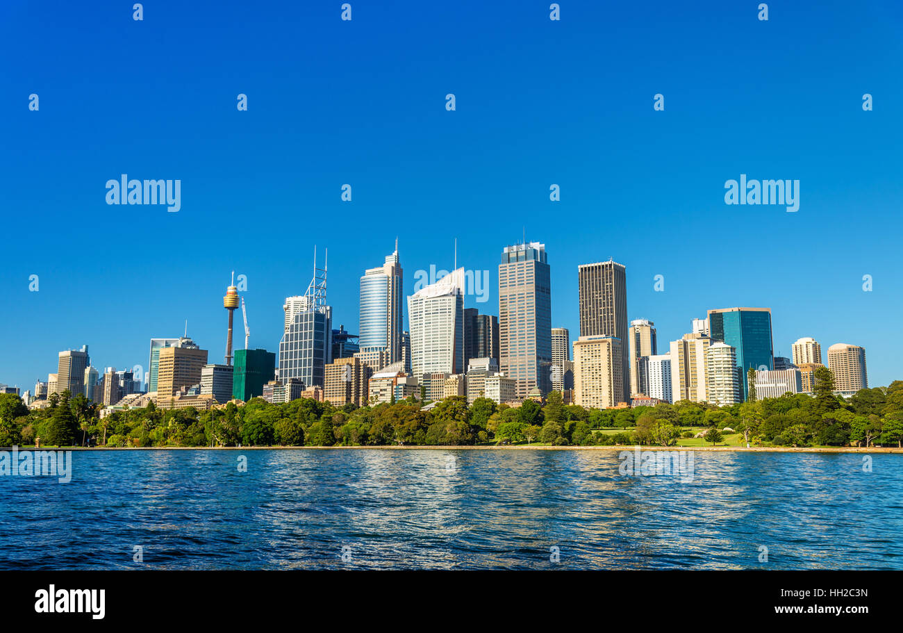 Skyline di Sydney central business district - Australia Foto Stock