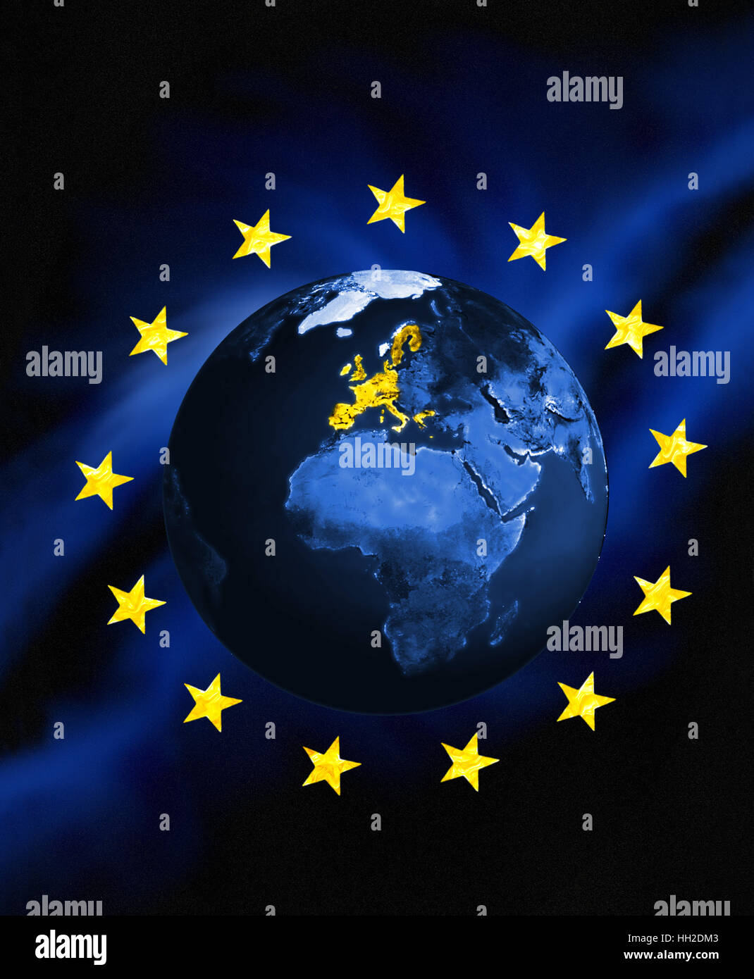 Il concetto di Europa, Immagine composita Foto Stock