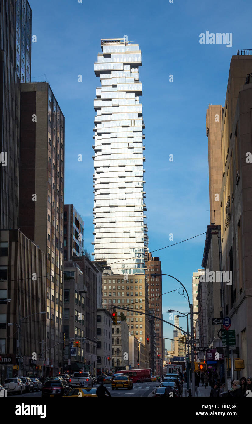 56 Leonard Street, un lussuoso edificio residenziale di TriBeCa a New York City Foto Stock