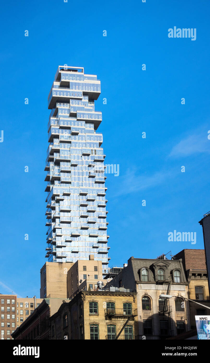 56 Leonard Street, un lussuoso edificio residenziale di TriBeCa a New York City Foto Stock