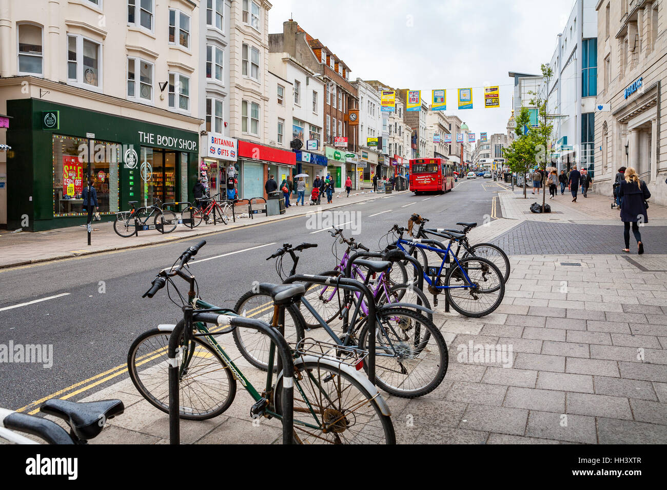 North Street. Brighton, Inghilterra, Regno Unito Foto Stock