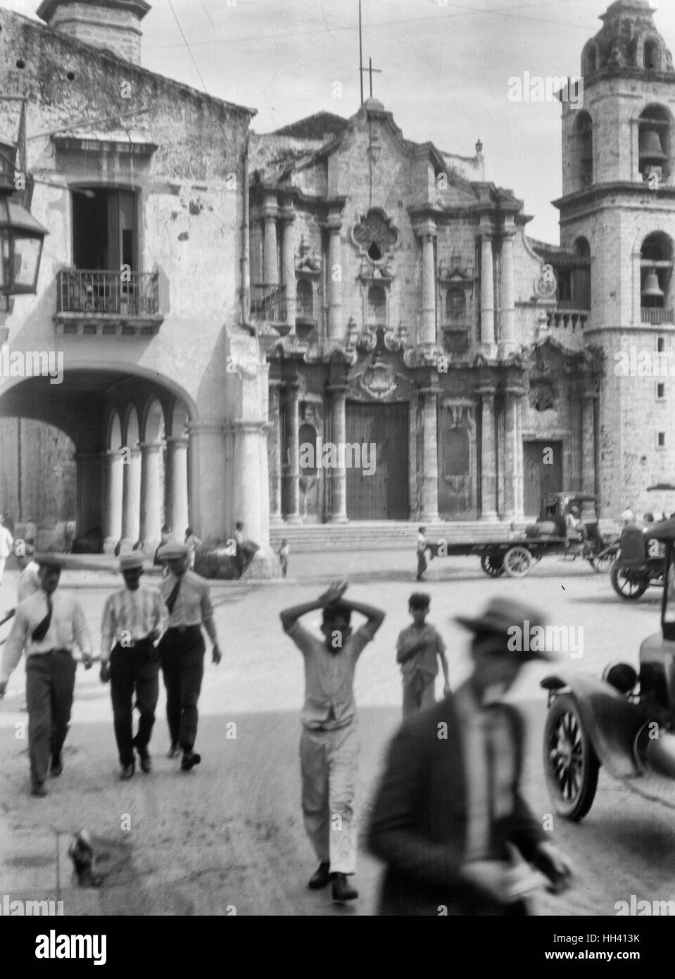 Cattedrale di Avana - Cuba, circa 1910 Foto Stock