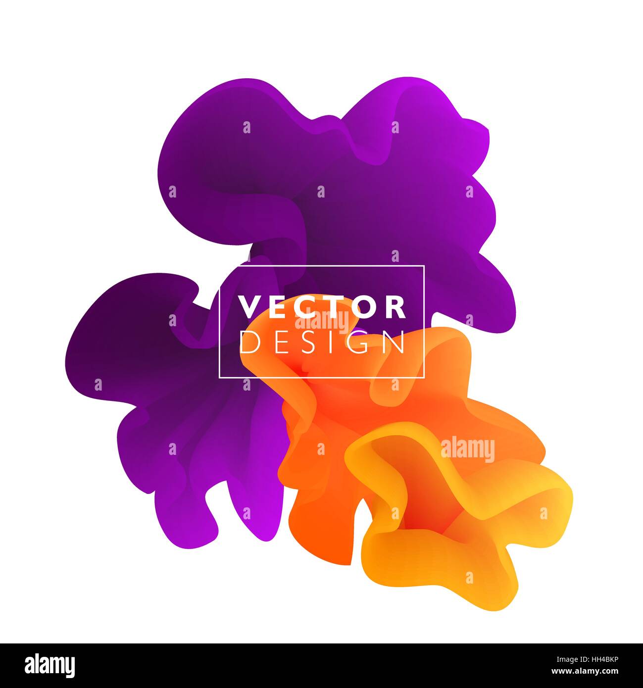 Vettore di colore in astratto il cloud. Inchiostro liquido splash. Sfondo per striscioni, carta, poster, web design Illustrazione Vettoriale