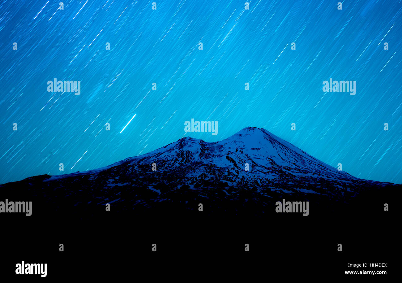 Vulcano LLaima, Araucania, Cile Foto Stock