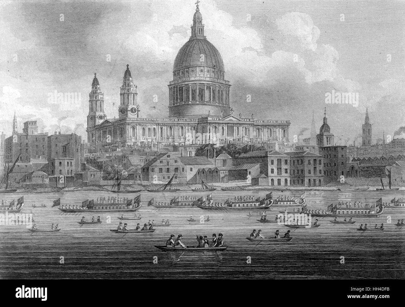 CATTEDRALE DI SAN PAOLO 1804 Foto Stock