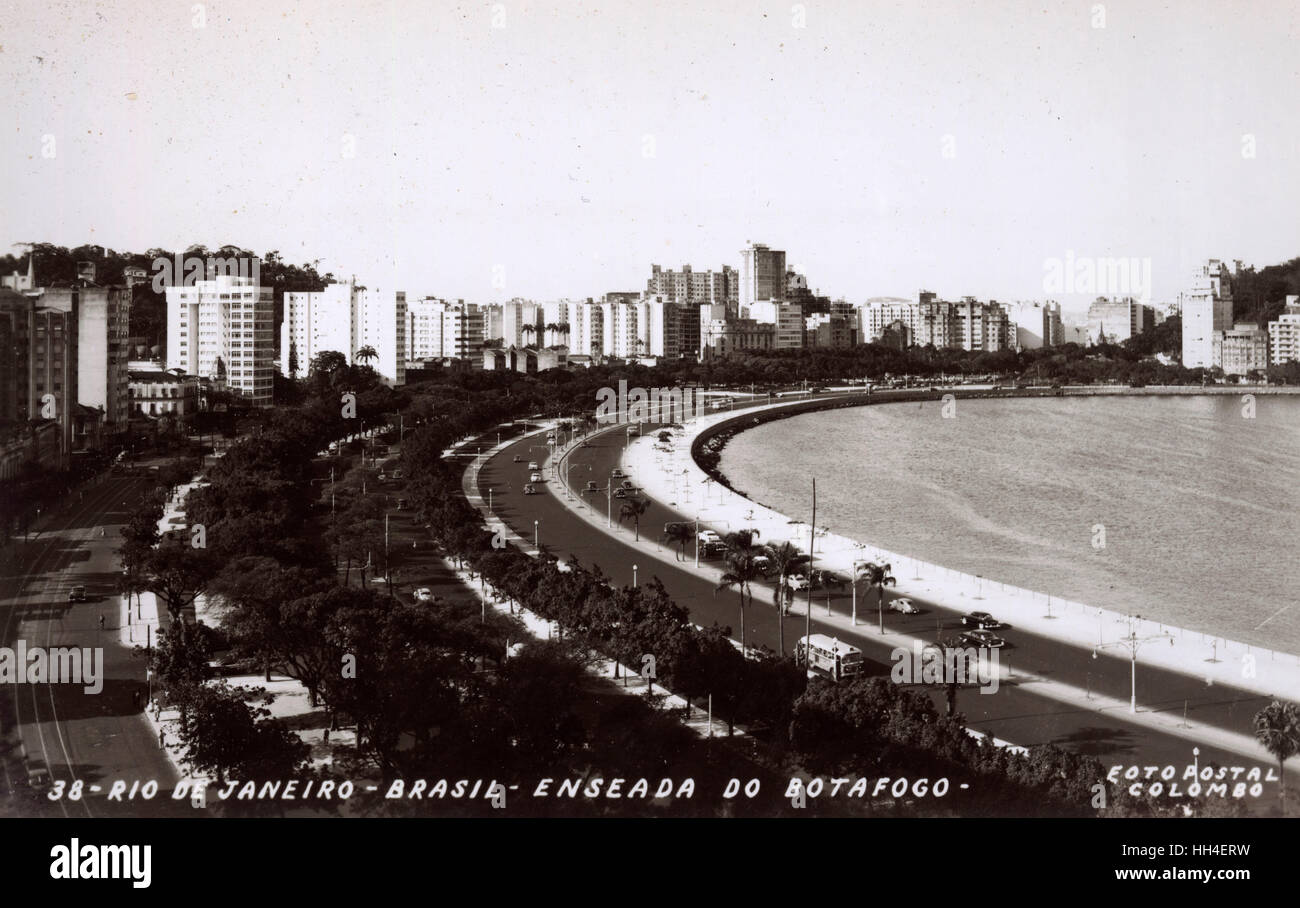 Rio de Janeiro, Brasile - Baia di Botafogo Foto Stock