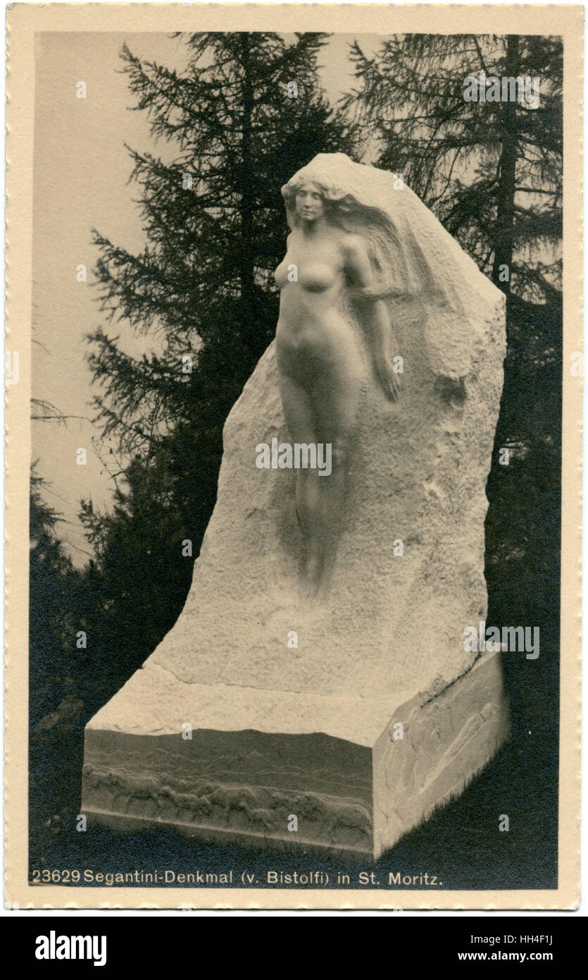 La bellezza liberata dalla dello scultore italiano bistolfi Foto Stock