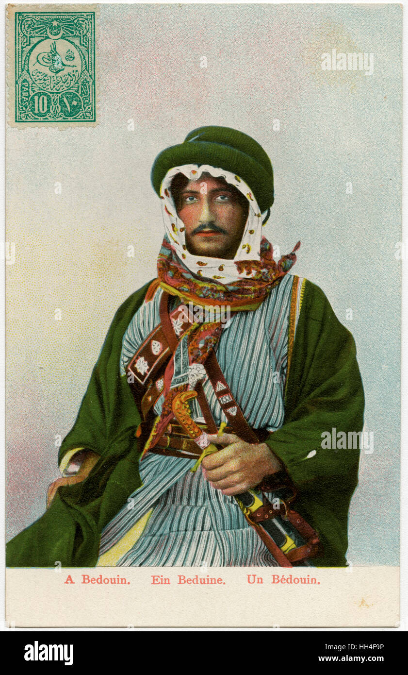 Un Medio Oriente uomo beduino Foto Stock