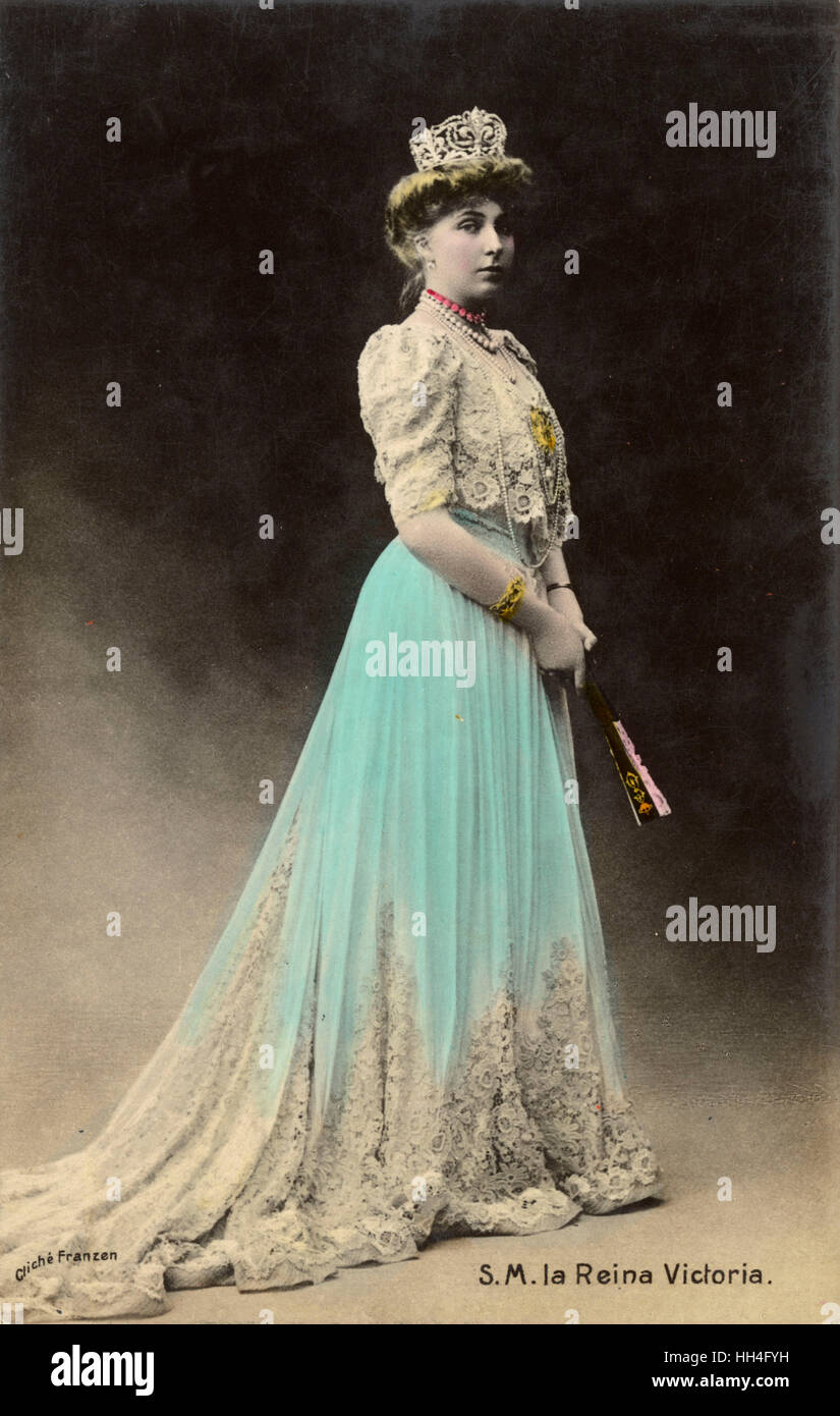 Victoria Eugenie di Battenberg, Regina Consorte di Spagna Foto Stock
