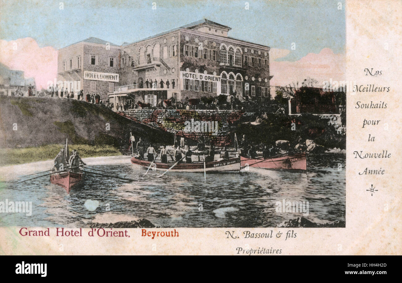 Beirut, Libano - Il Grand Oriental Hotel. Foto Stock