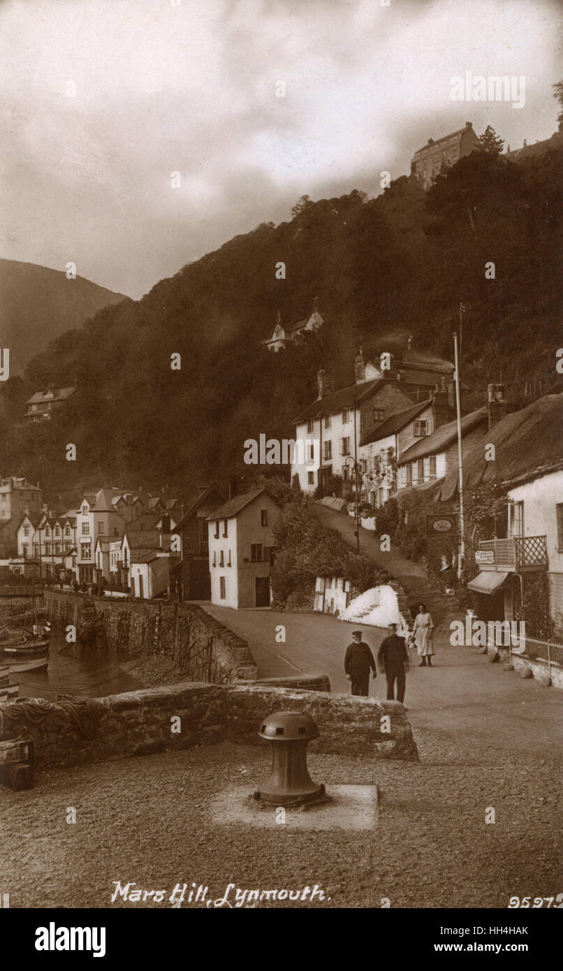Mars Hill, Lynmouth, Devon Foto Stock