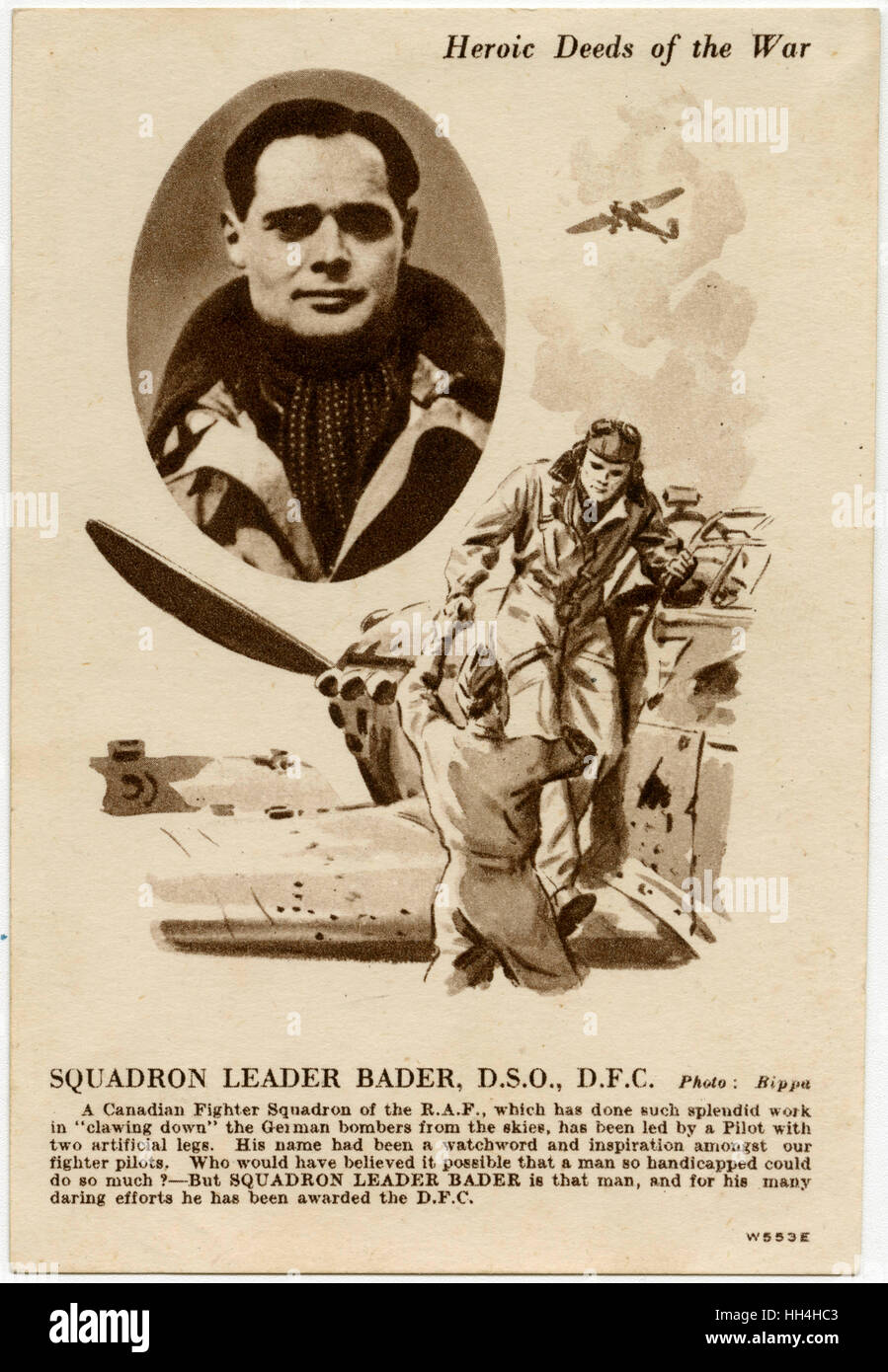 Douglas Bader - Asso volante di WW2 Foto Stock