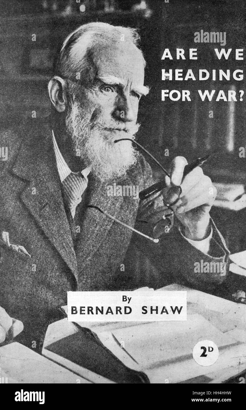 Copertina dell'opuscolo, George Bernard Shaw Foto Stock