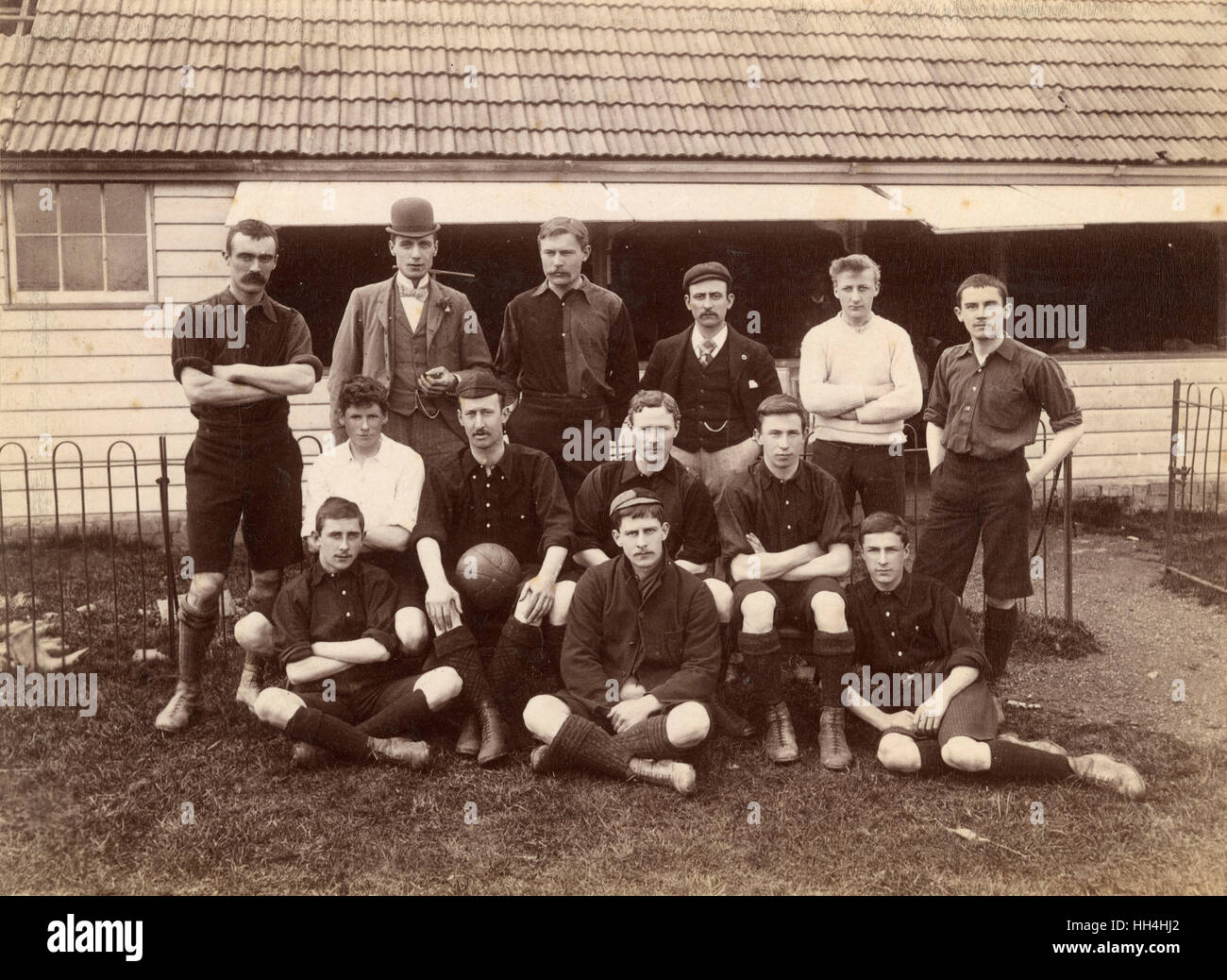 Foto di gruppo, squadra di calcio di St Ives (Huntingdonshire) Foto Stock