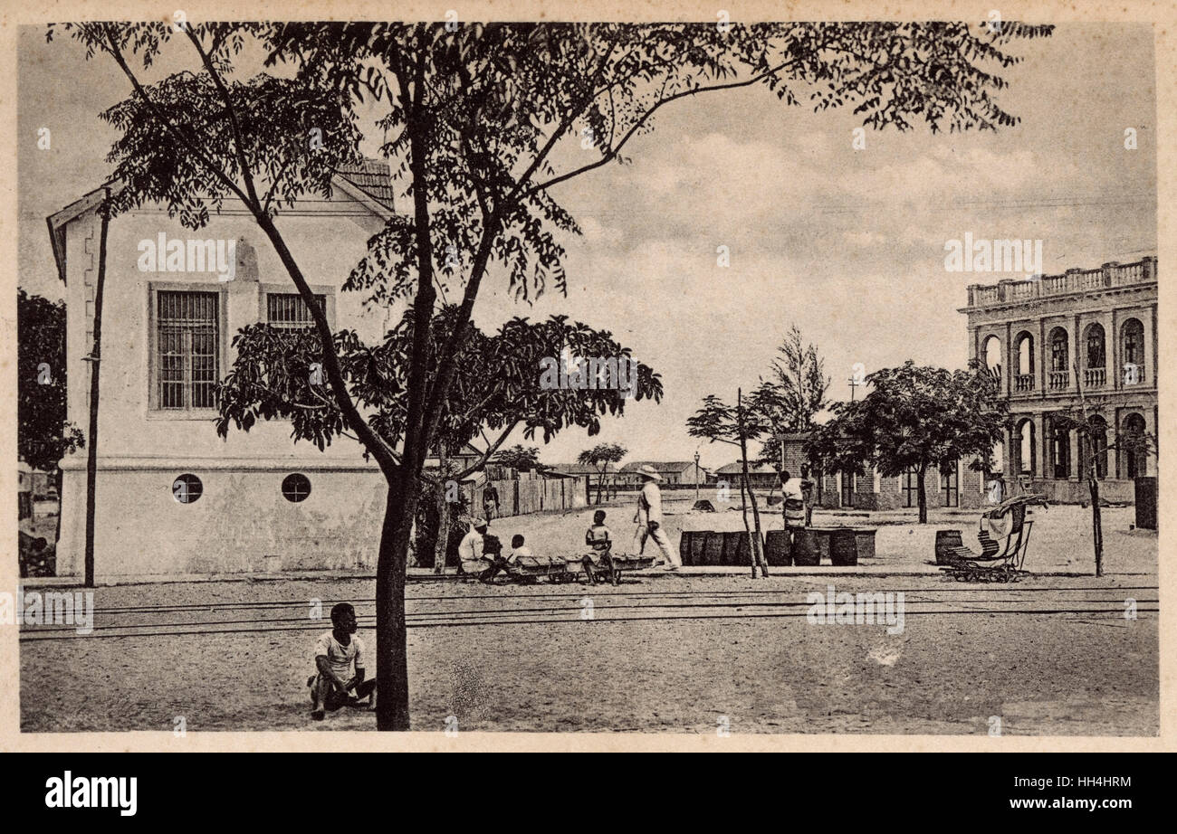 Consigliere Ennes Street, Beira, Mozambico, Africa orientale Foto Stock