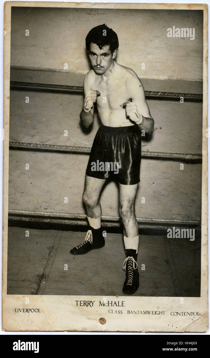 Terry McHale - Liverpudlian Bantampweight Boxer Foto Stock