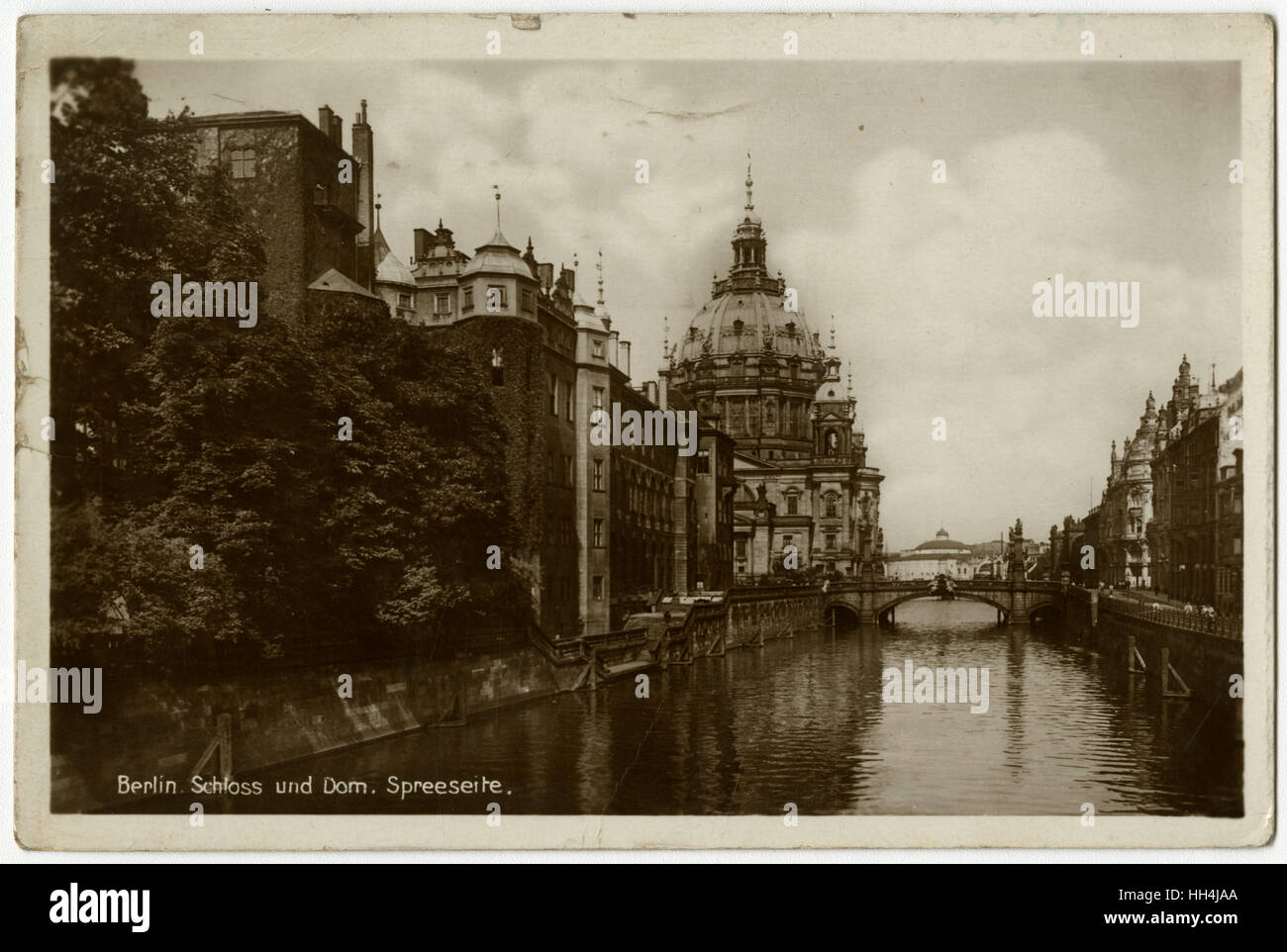 Berlino, tedesco - Schloss und Dom - fiume Sprea Foto Stock