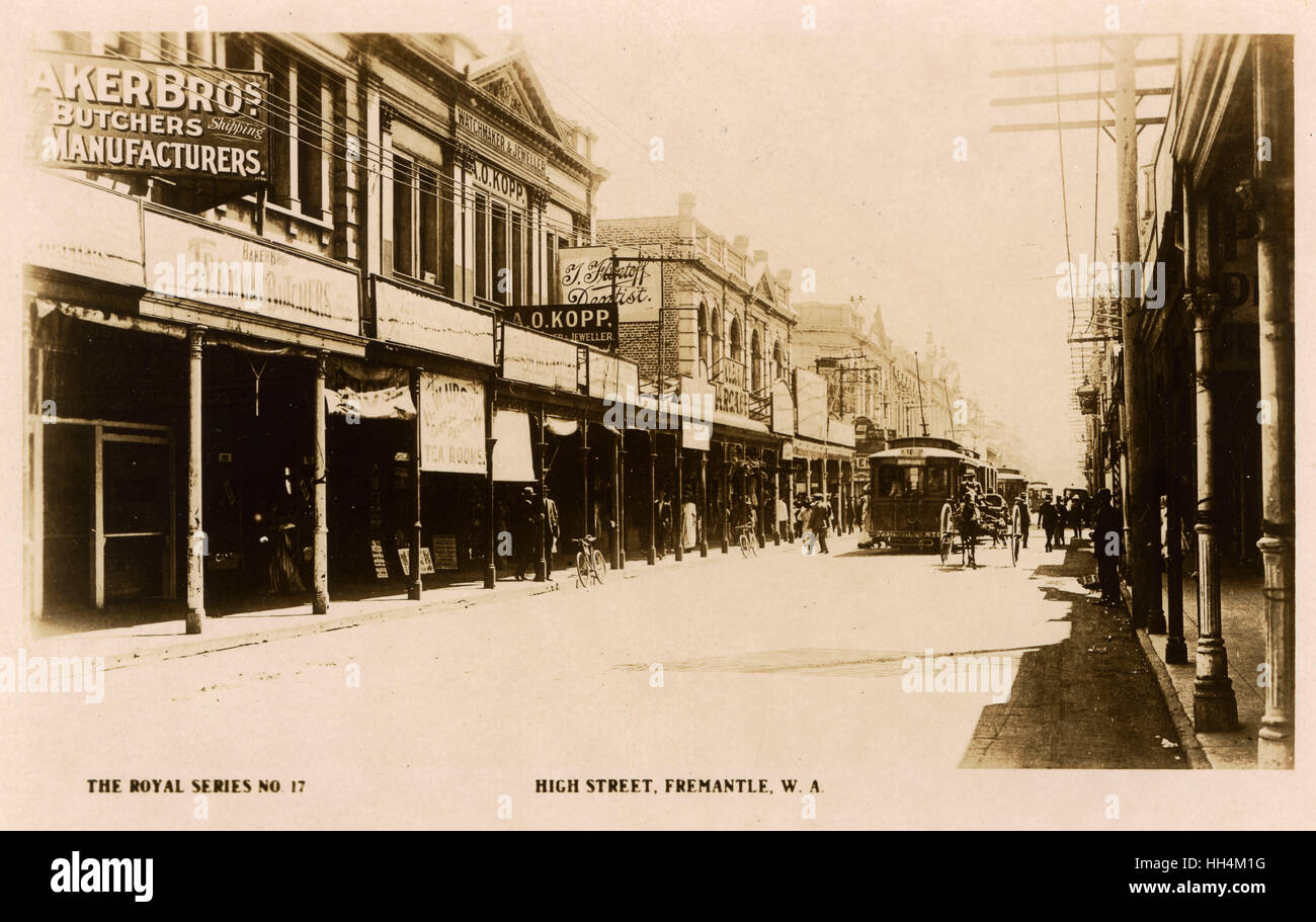 High Street, Freemantle, Australia occidentale Foto Stock