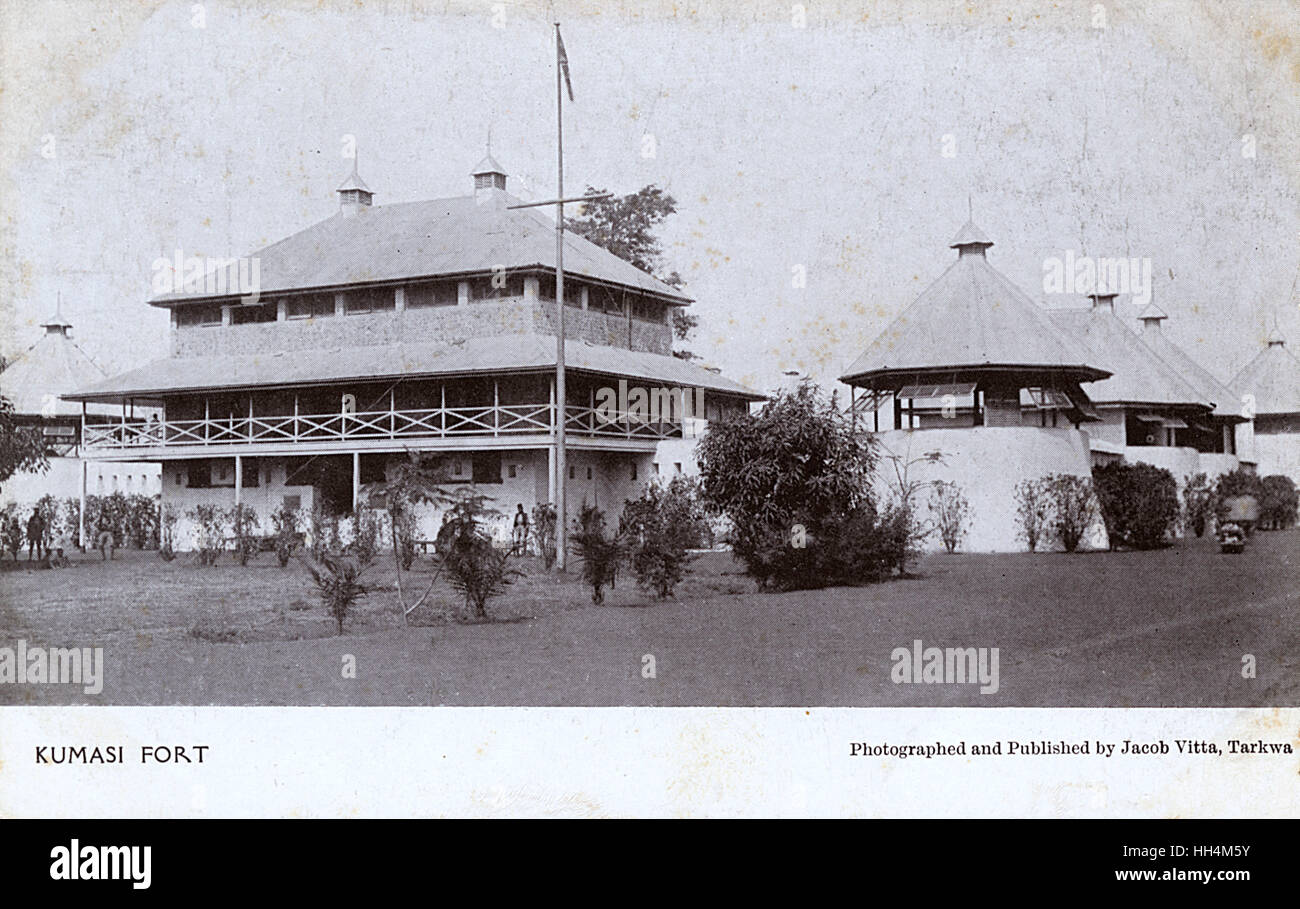 Forte di Kumasi, Ghana, Costa d'Oro, Africa Occidentale Foto Stock