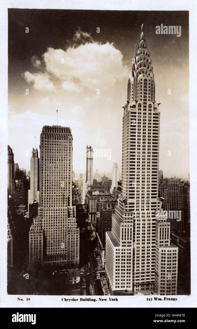 Il Chrysler Building - New York City, Stati Uniti d'America Foto Stock