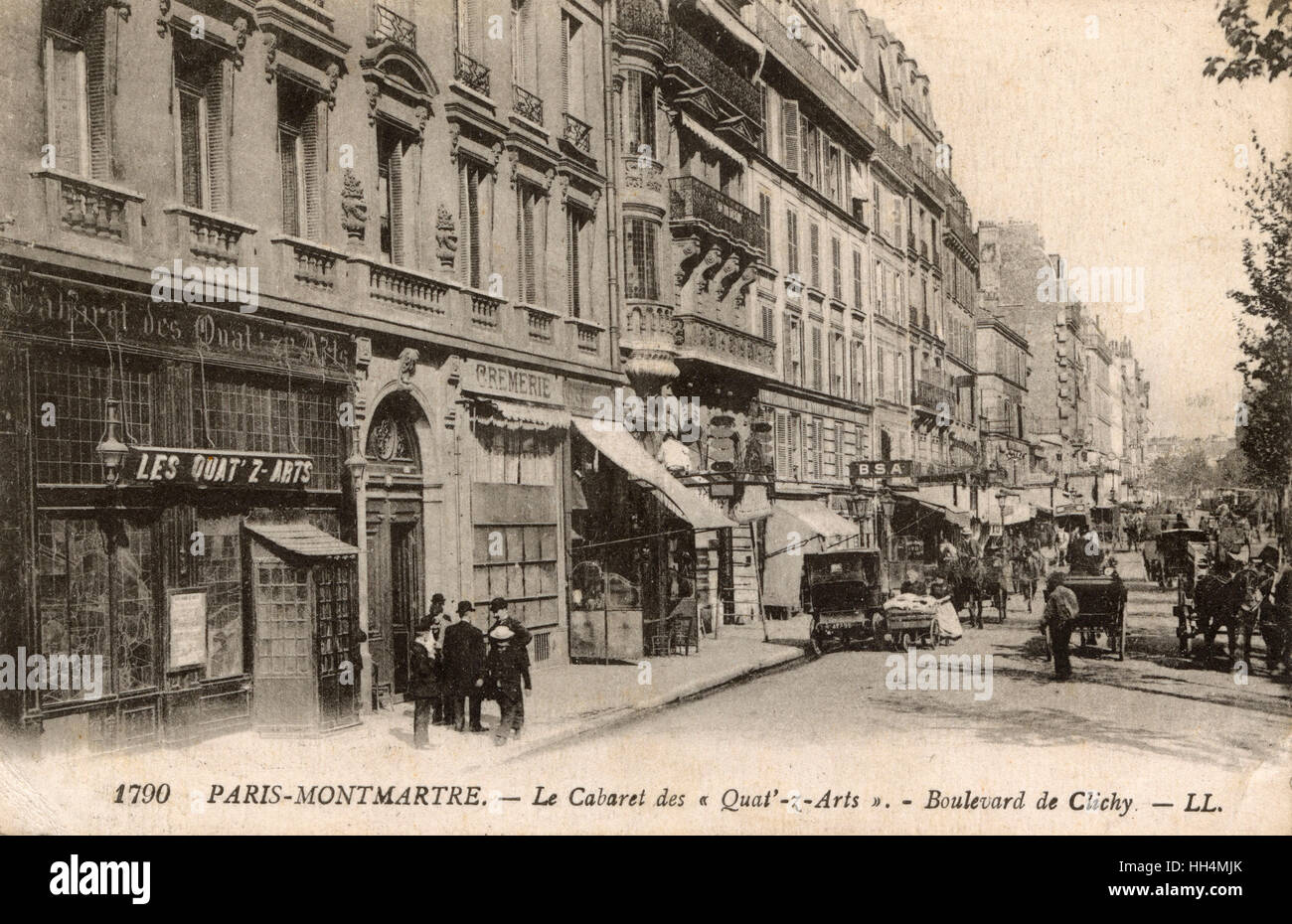 Cabaret des Quat'z'Arts - Montmartre, Parigi Foto Stock
