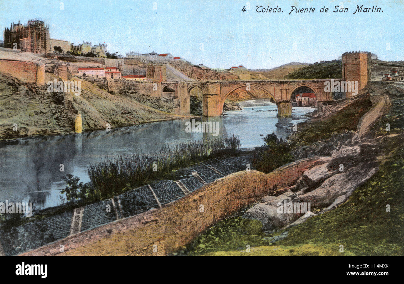 St Martin's Bridge - Toledo, Spagna Foto Stock