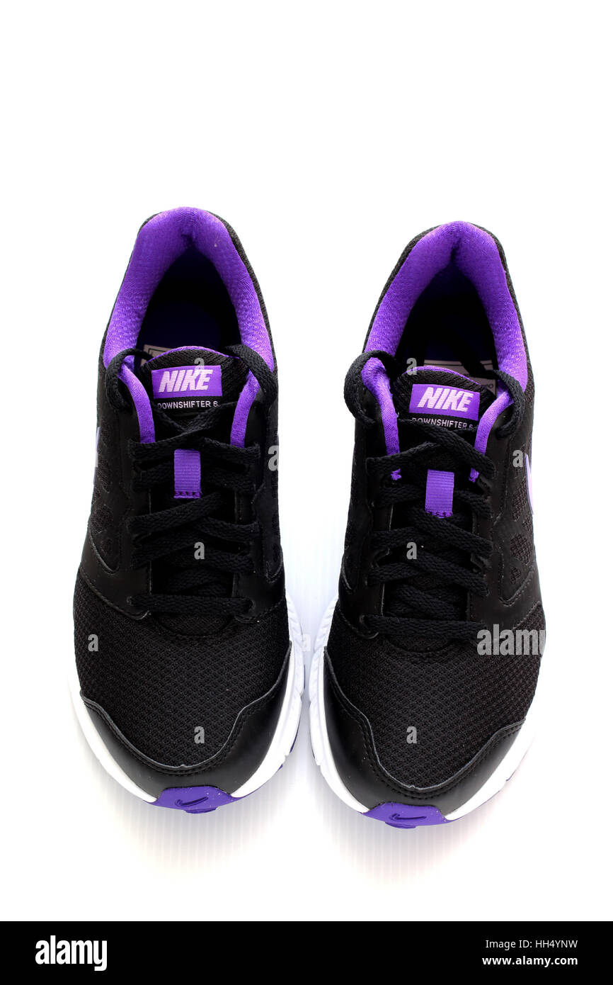 Close up di scarpe Nike Foto Stock