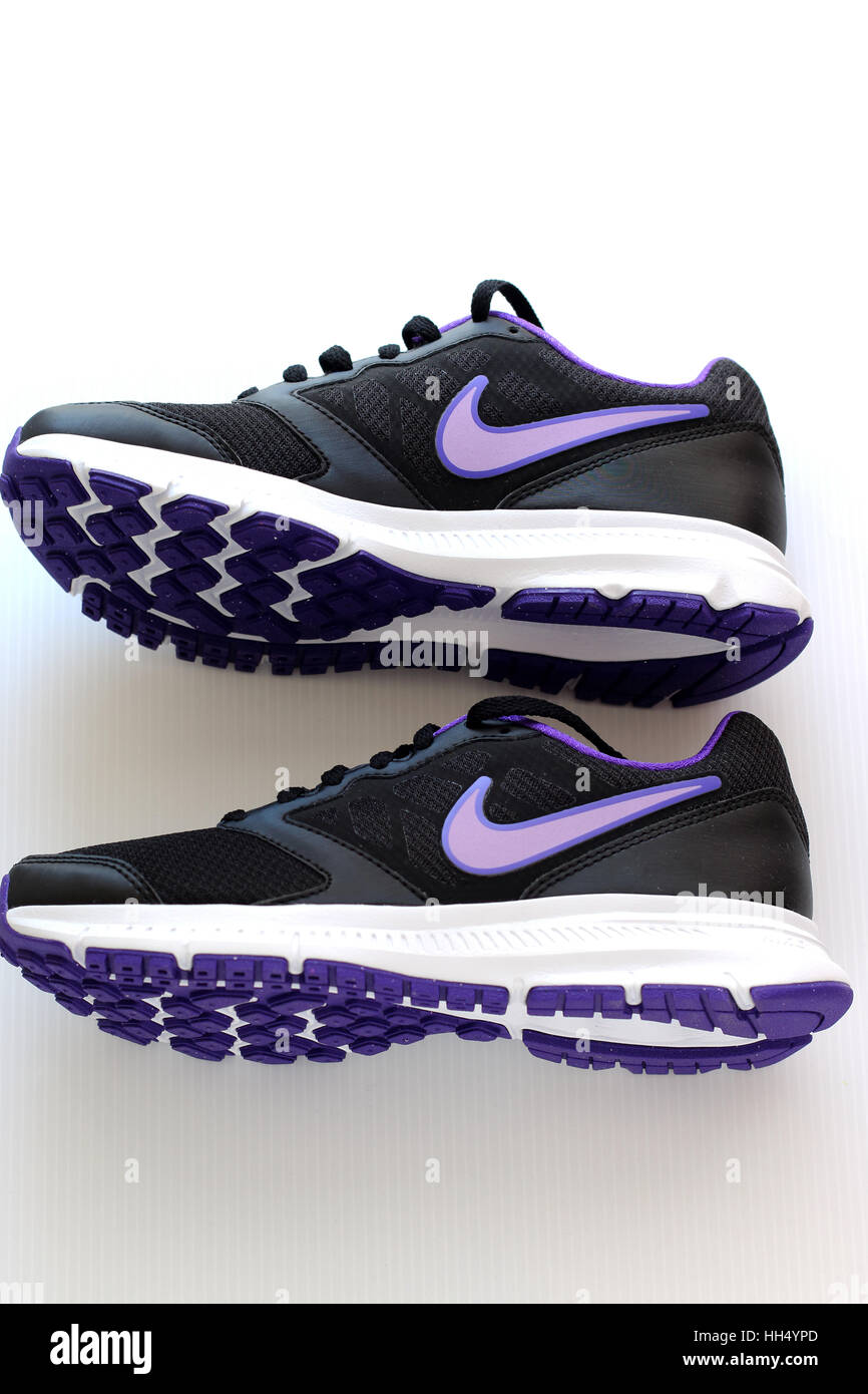Close up di scarpe Nike Foto Stock
