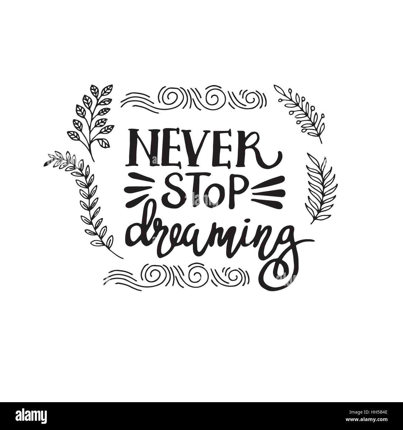 Lettering citazioni positivo Illustrazione Vettoriale