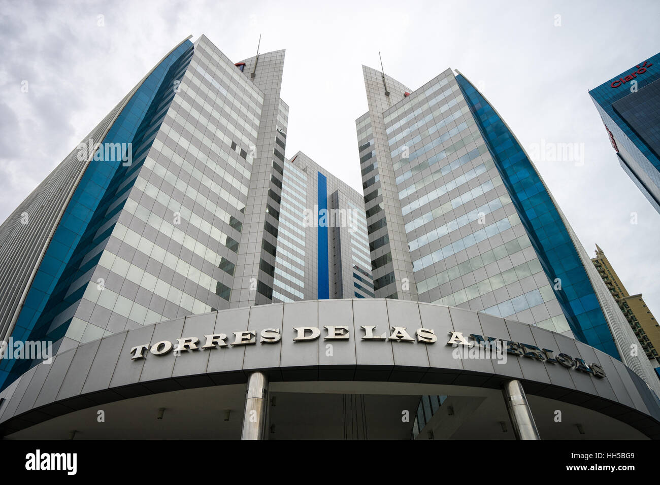 Luglio 2, 2016 Panama City, Panama: i moderni edifici per uffici sono per la maggior parte occupati da banche della città capitale della città Foto Stock