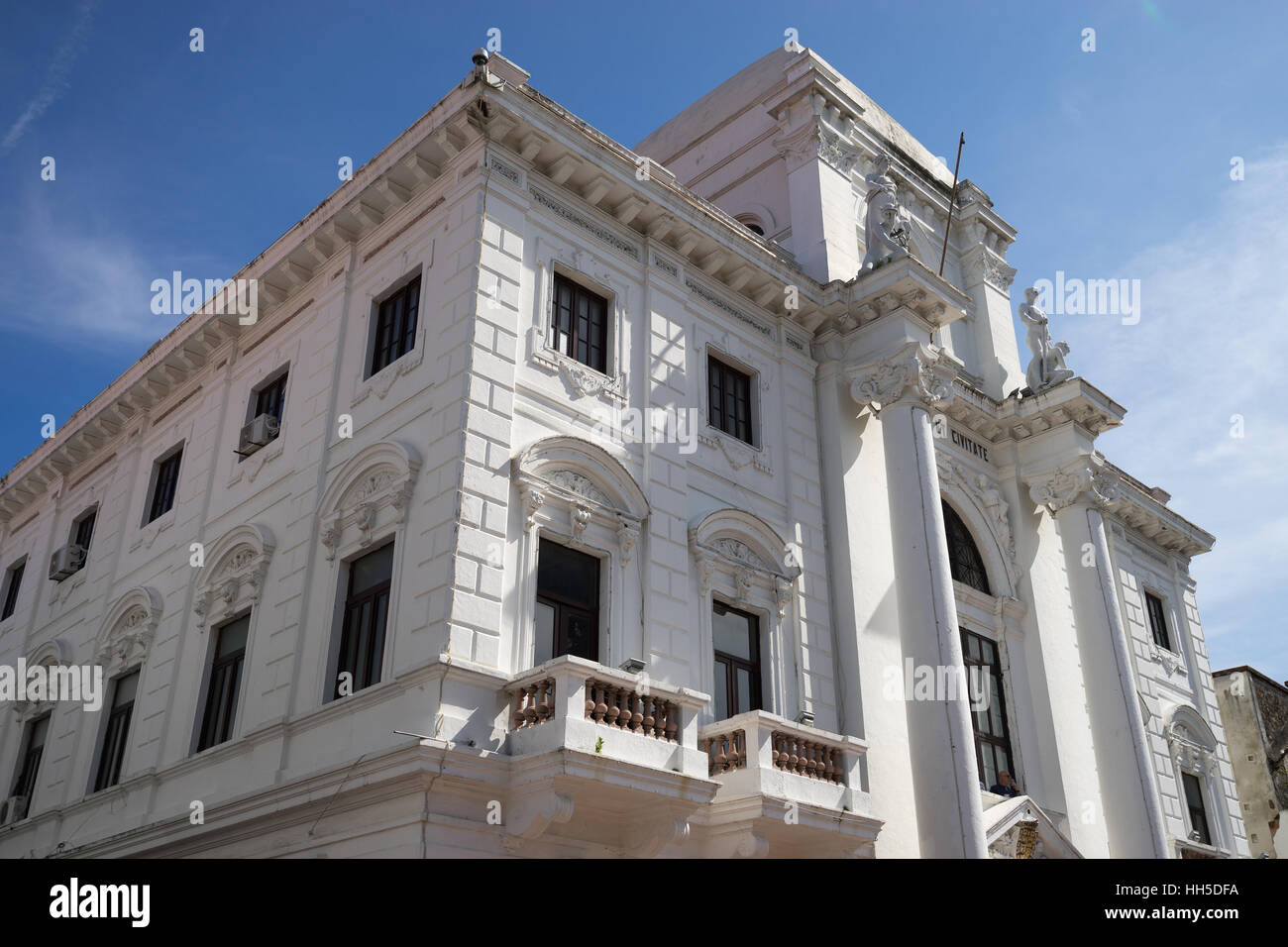 Coloniale dettagli architettonici nel Casco Viejo area della Città di Panama Foto Stock