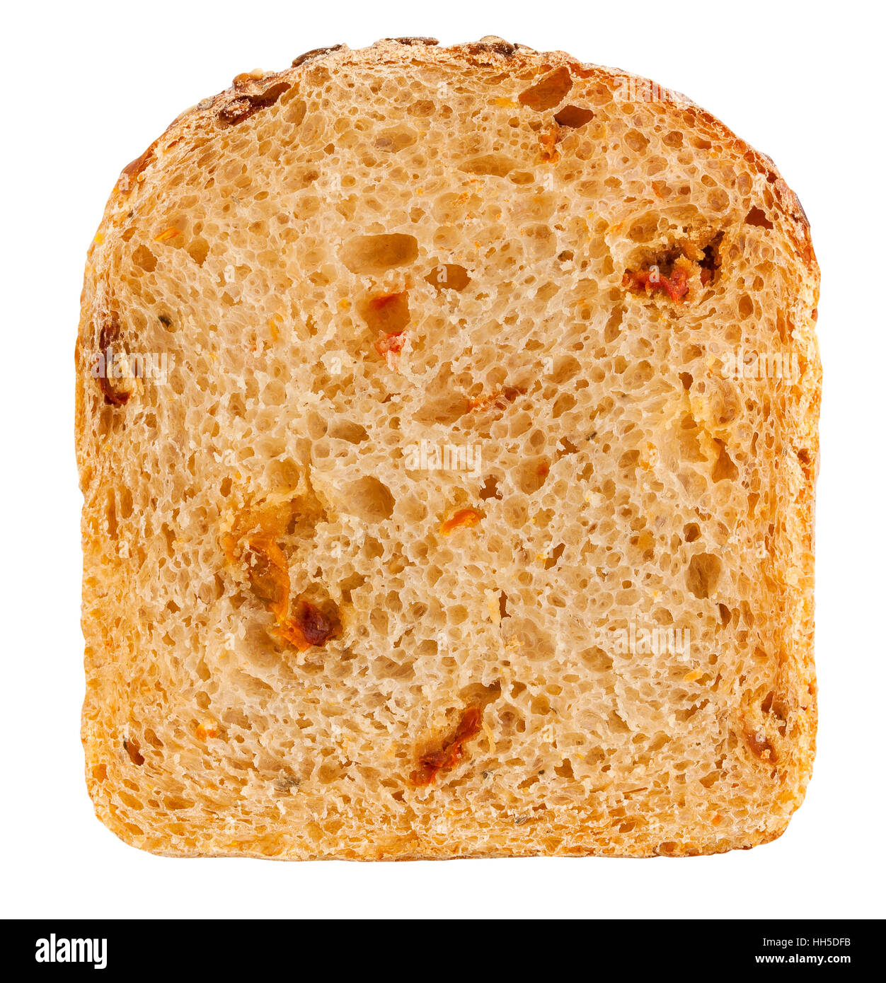 Fetta di pane isolato Foto Stock