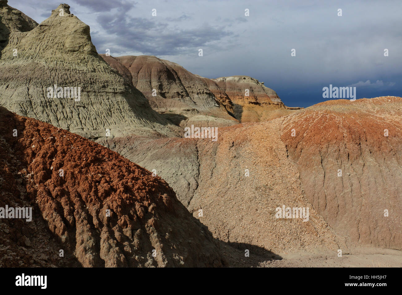 Erosione di arenaria bacino grande deserto dello Utah Foto Stock