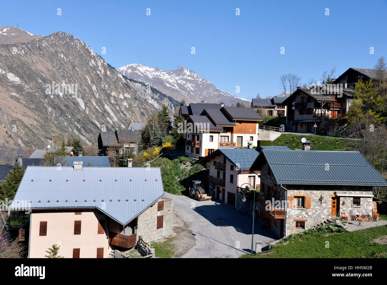 Saint-Martin de Belleville, Savoie, Francia Foto Stock