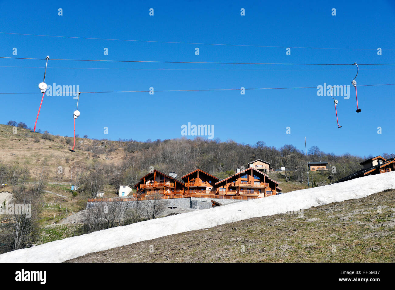 Saint-Martin de Belleville, Savoie, Francia Foto Stock