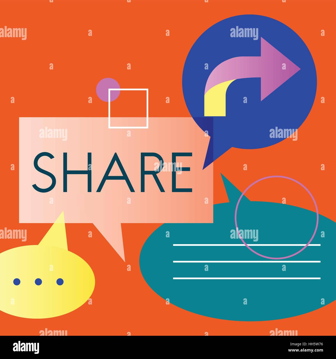 Icona vettore Business Set colorato Illustrazione Vettoriale