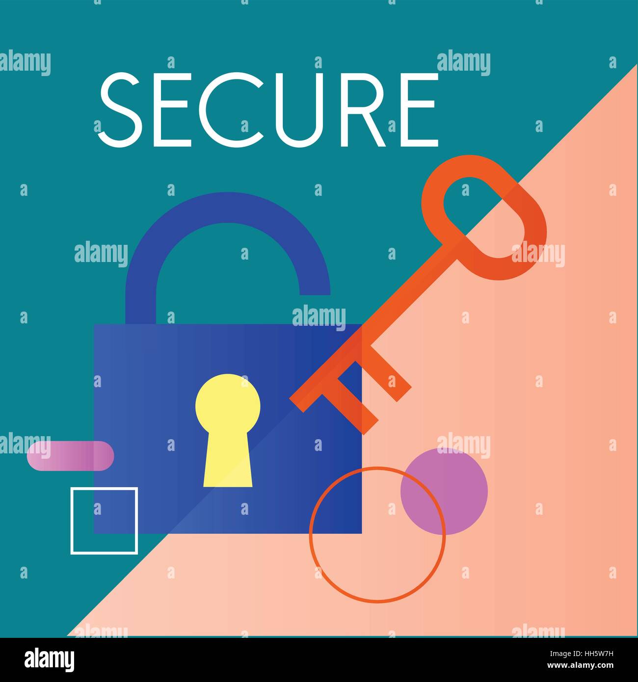 Icona vettore Business Set colorato Illustrazione Vettoriale