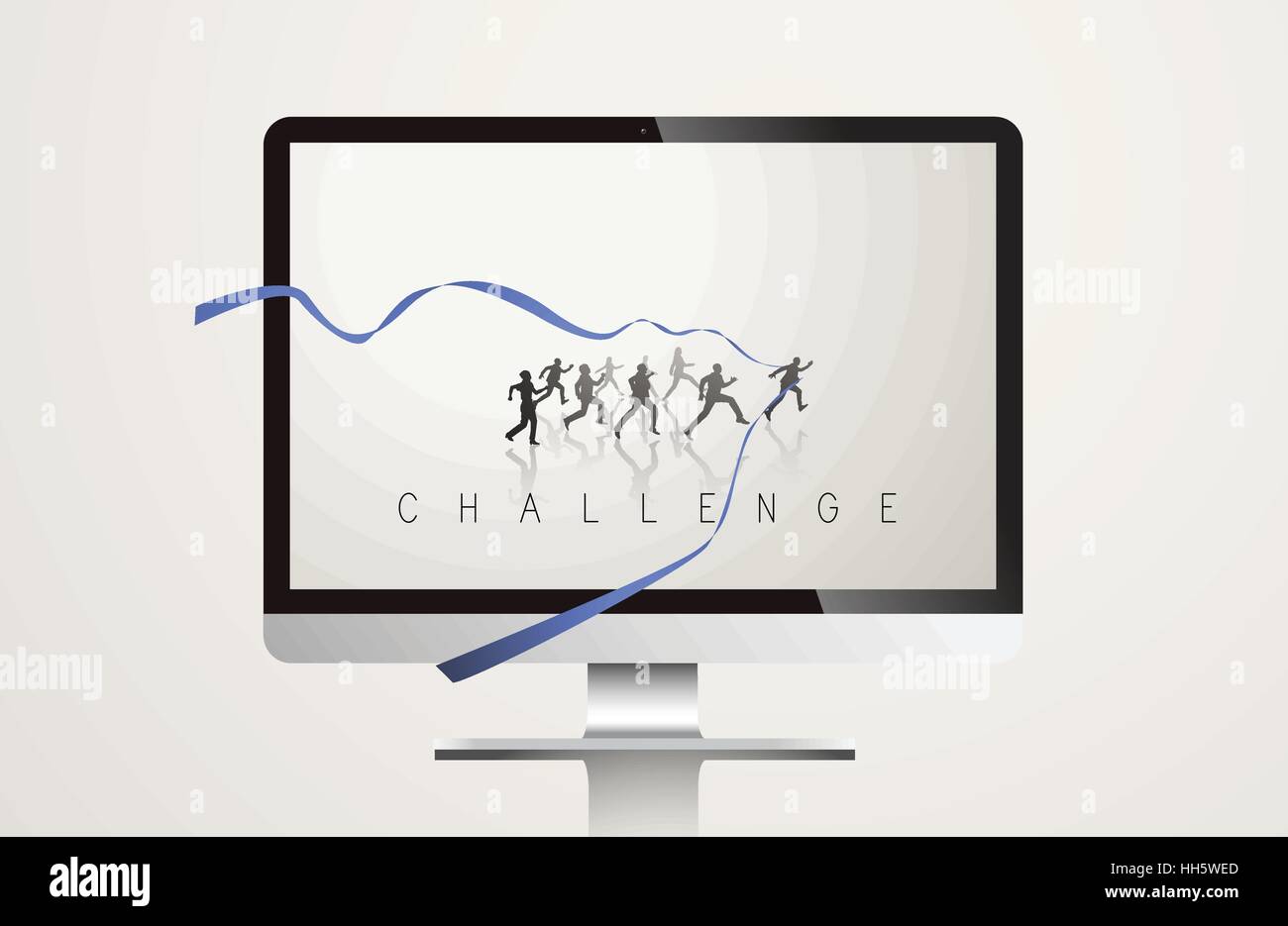 Challeage missione di sviluppo concetto vettoriale Illustrazione Vettoriale