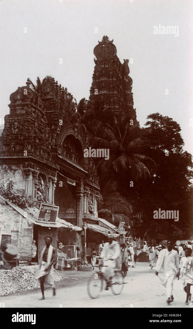 Tempio di Minakshi-Sundareshwara, Madurai, Tamil Nadu, India Foto Stock