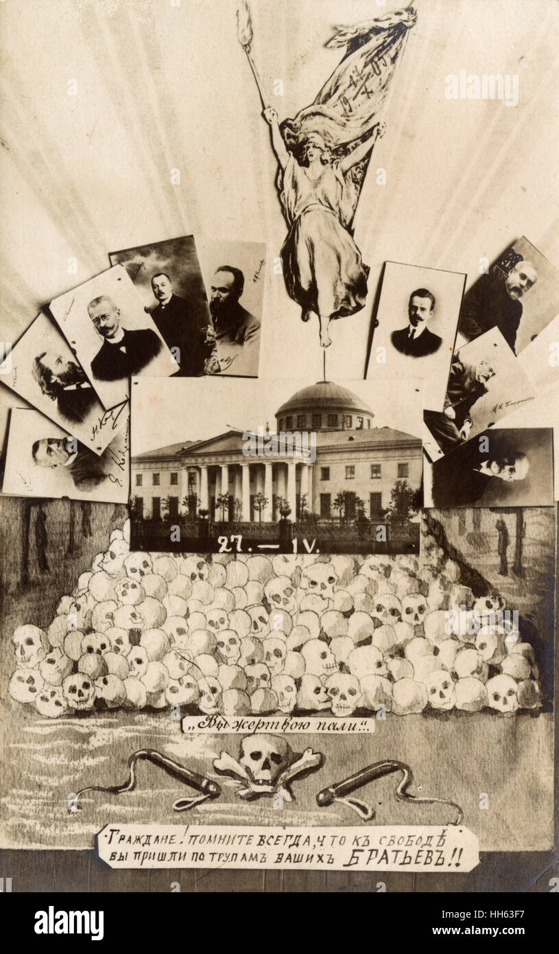 Prima rivoluzione russa del 1905 - Palazzo Tauride Foto Stock