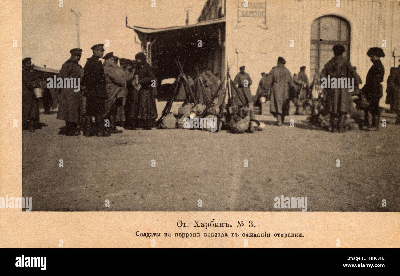 Soldati russi - Harbin, Provincia di Heilongjiang, Cina Foto Stock