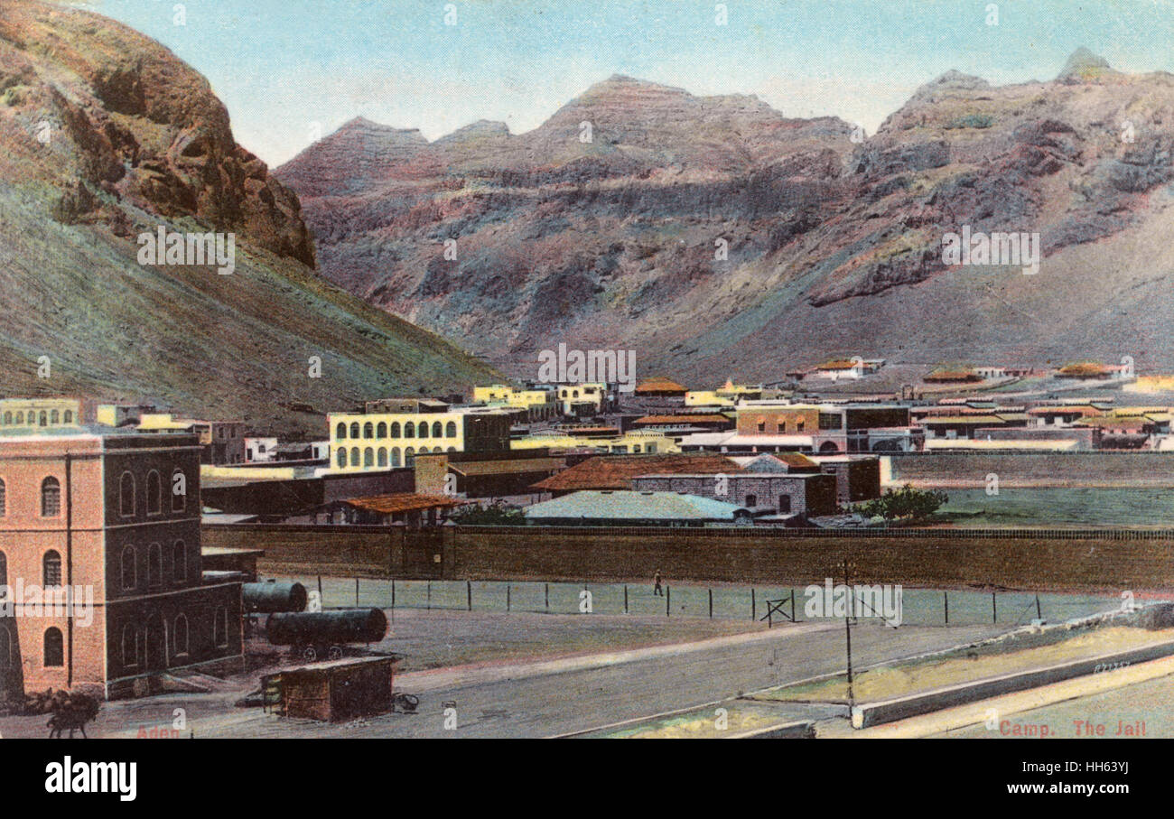 Campo militare e prigione, Cratere (Kraytar), Aden Foto Stock