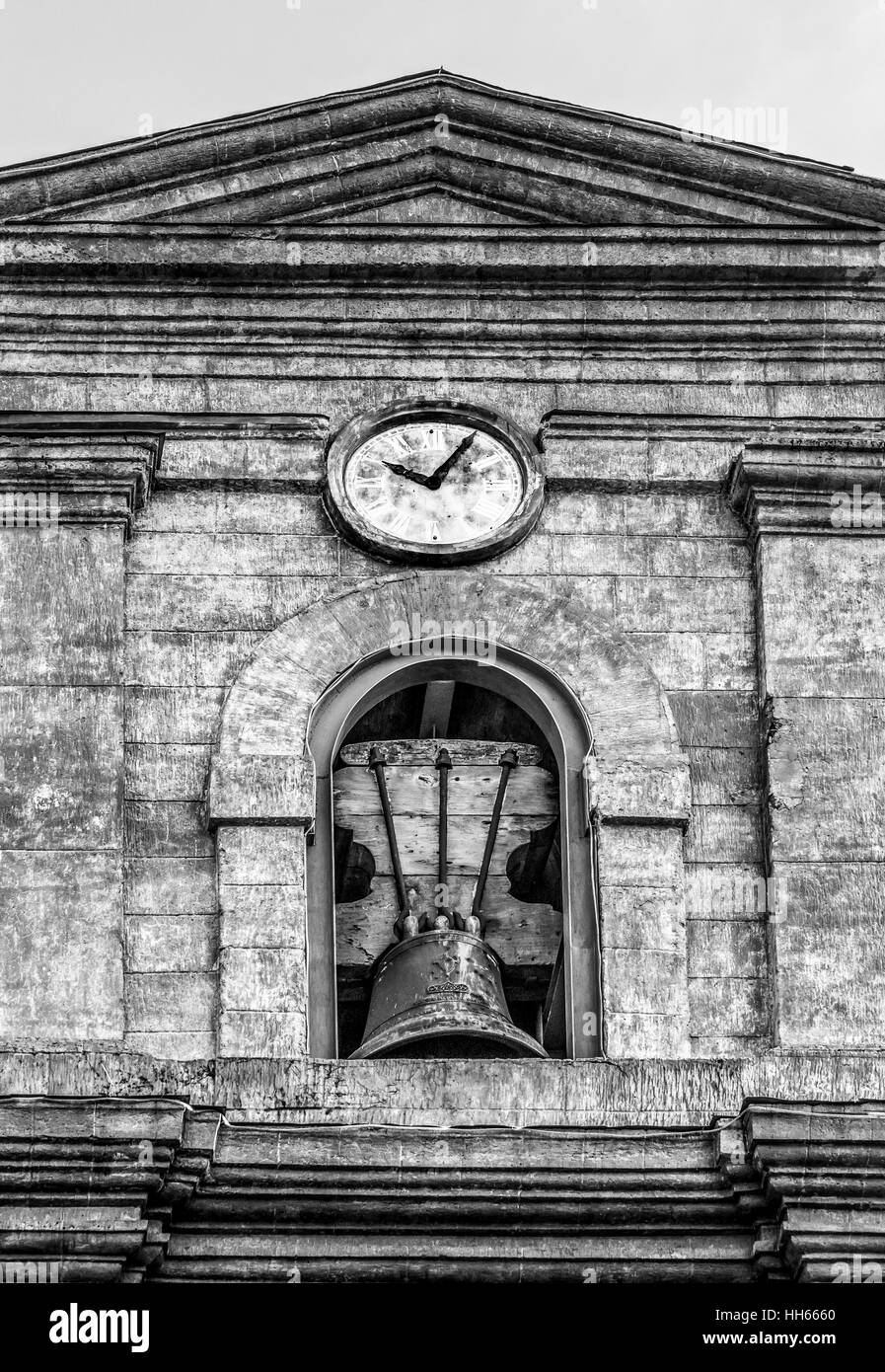 La Torre dell'orologio di San Augustin da Intramuros, Manila, Filippine Foto Stock